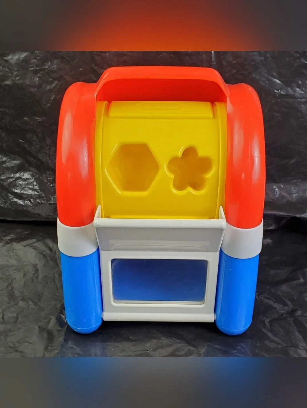 Little Tikes Vintage Mailbox Shape Sorter Toy w/ 3 Shapes 1528 USA Made - GUC
